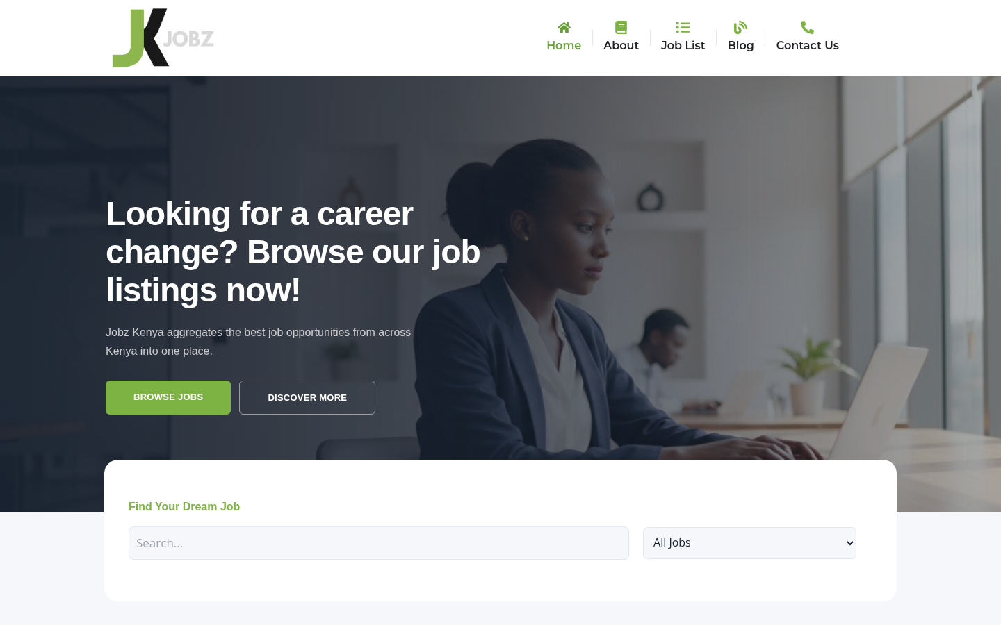 Jobz website designed and developed by Tamaduni